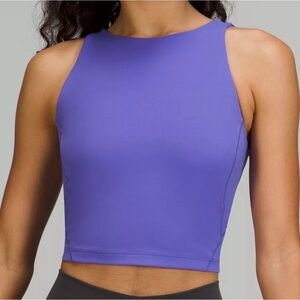 lululemon Align High Neck Tank Top 16 Charged Indigo EUC